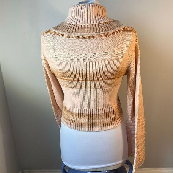 Free People boho jamgirl pumpkinpatch bellsleeve w fringe cropped Sweater XS - Picture 16 of 16